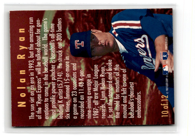 1994 Fleer Smoke N' Heat Nolan Ryan