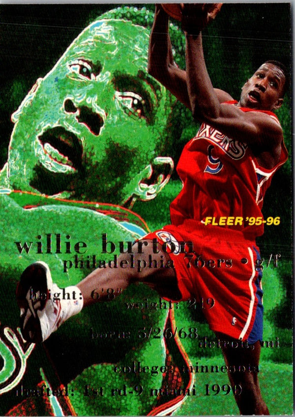 1995 Fleer Willie Burton #137