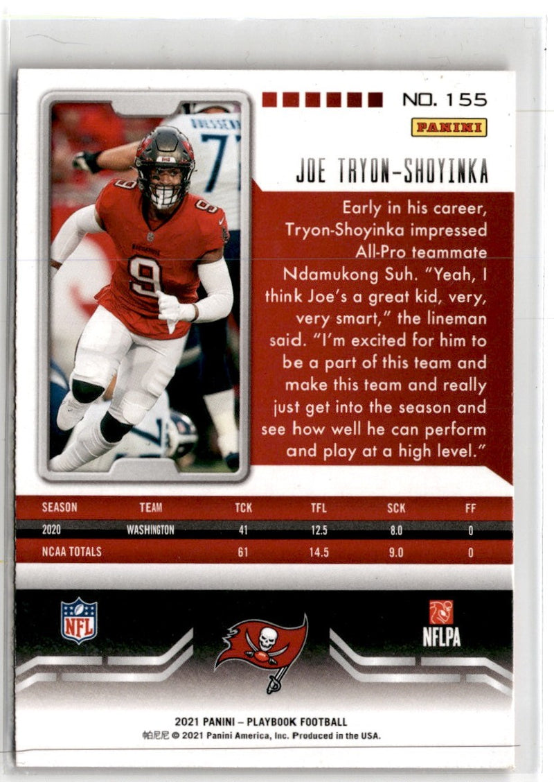 2021 Panini Playbook Orange Joe Tryon-Shoyinka