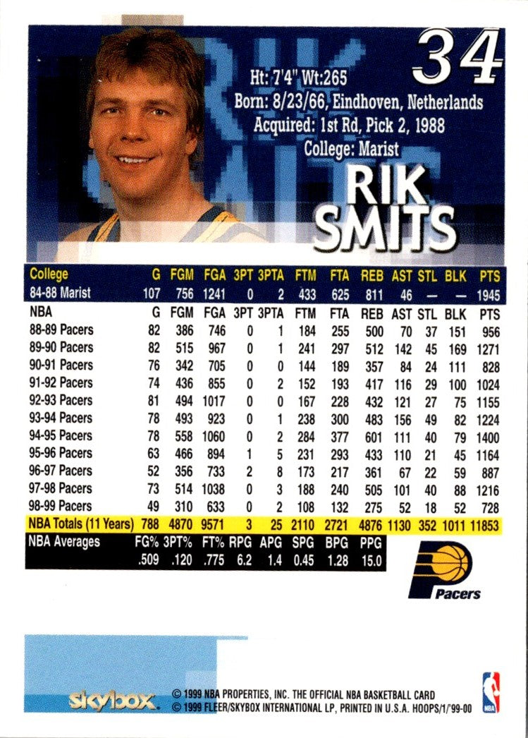 1999 Hoops Rik Smits