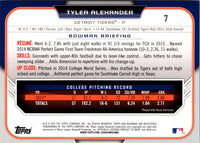 2015 Bowman Draft Picks & Prospects Tyler Alexander #7