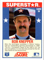 1989 Score Baseball's 100 Hottest Players Bob Knepper #38