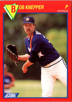 1989 Score Baseball's 100 Hottest Players Bob Knepper #38