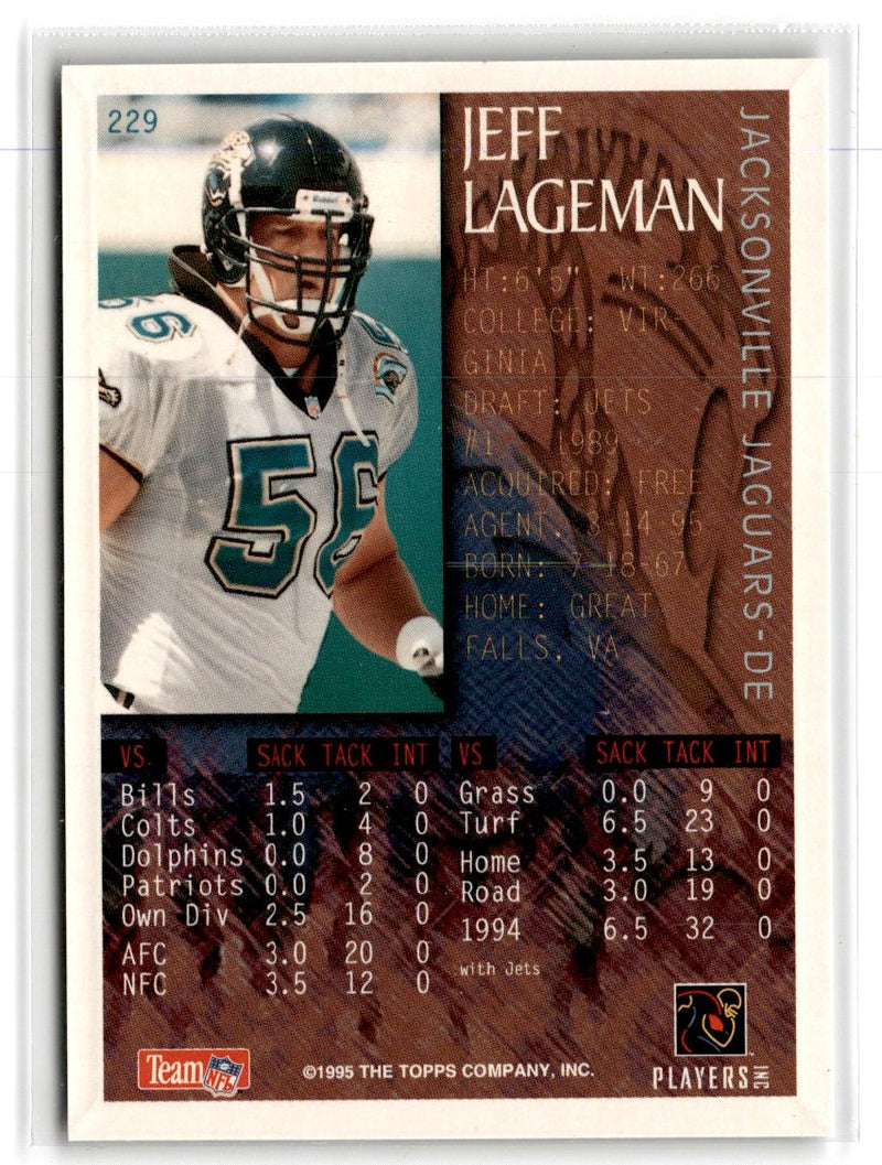 1995 Bowman Jeff Lageman