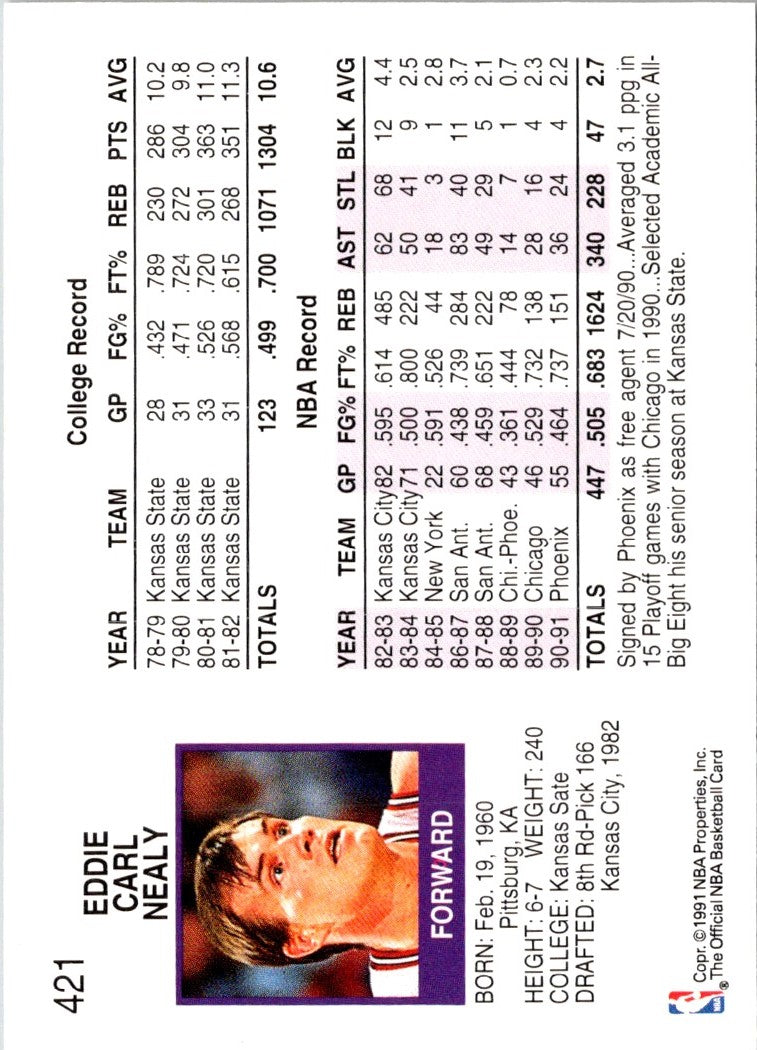 1991 Hoops Ed Nealy