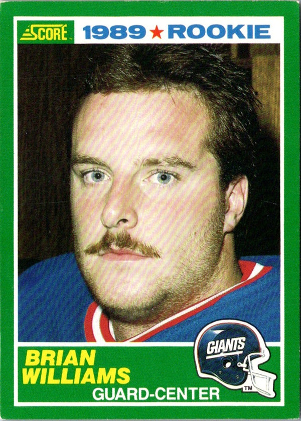 1989 Score Brian Williams #266 Rookie