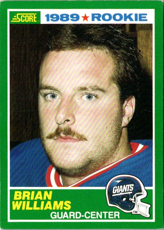 1989 Score Brian Williams #266 Rookie