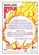 1991 Pacific Nolan Ryan Texas Express I Nolan Ryan