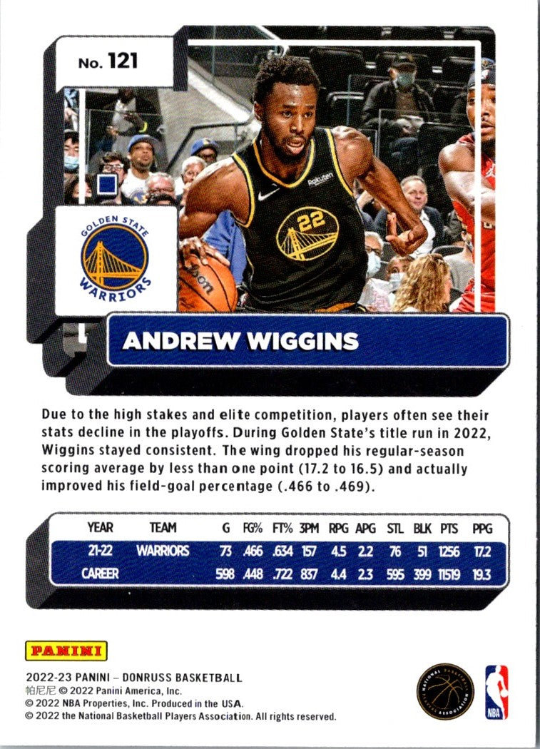 2022 Donruss Andrew Wiggins