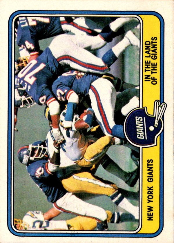 1981 Fleer Team Action New York Giants Defense #36