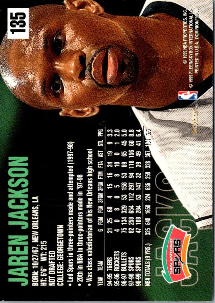 1999 SkyBox Dominion Jaren Jackson