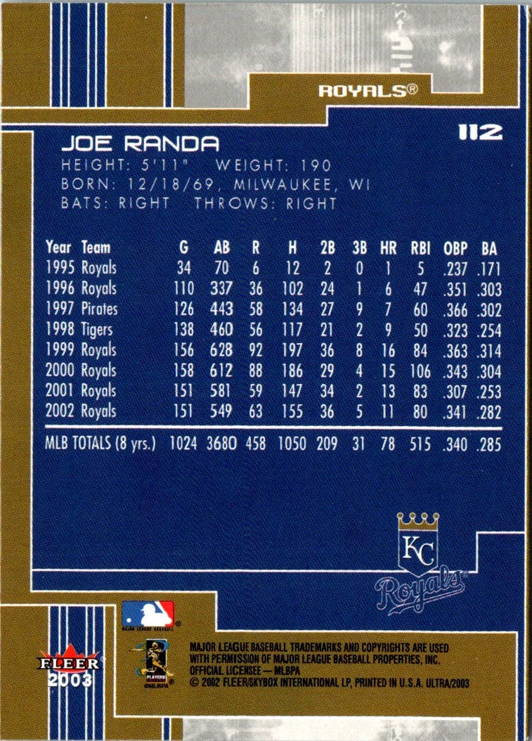 2003 Ultra Joe Randa