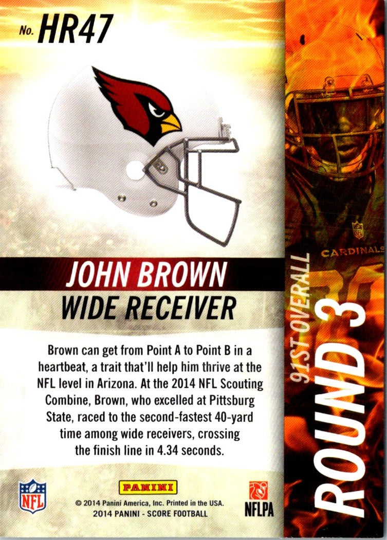 2014 Score Hot Rookies John Brown