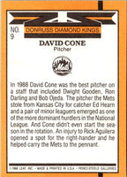 1989 Donruss Super Diamond Kings David Cone #9