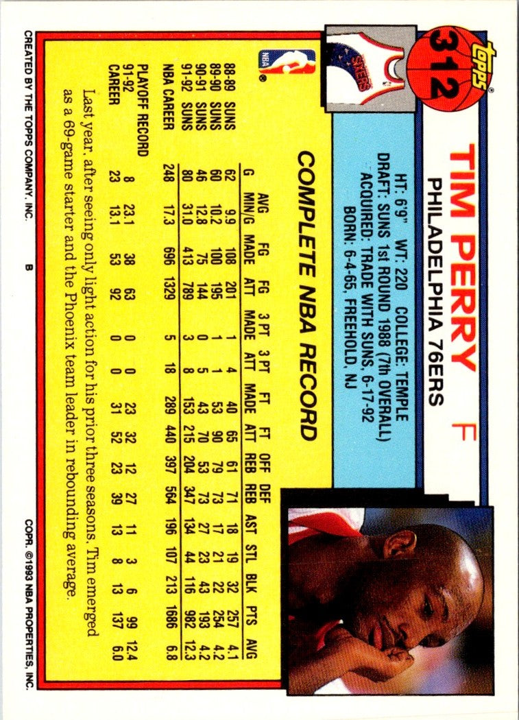 1992 Topps Tim Perry