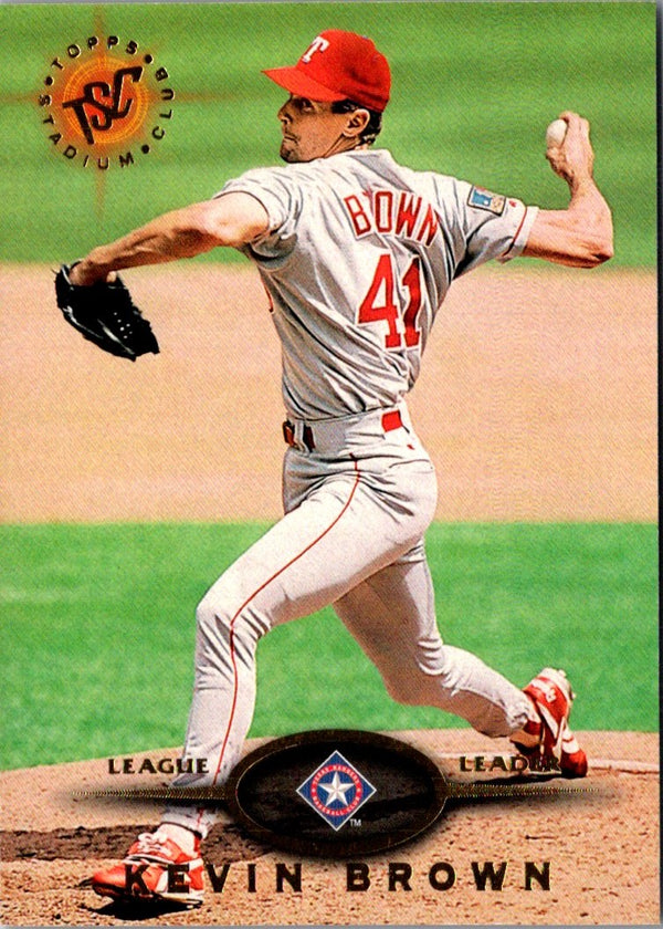 1995 Stadium Club Kevin Brown #417