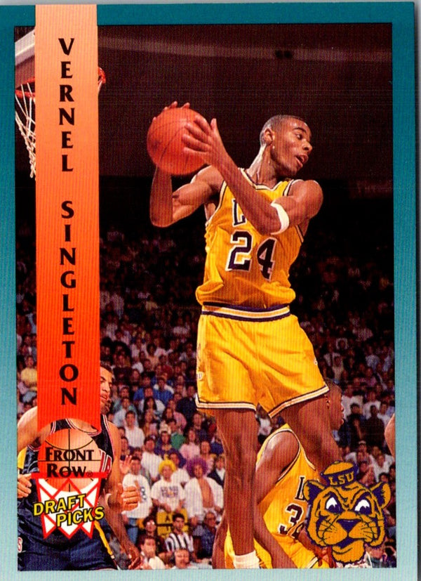 1992 Front Row Draft Picks Vernel Singleton #60