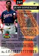 1993 Stadium Club Members Only Juan Gonzalez