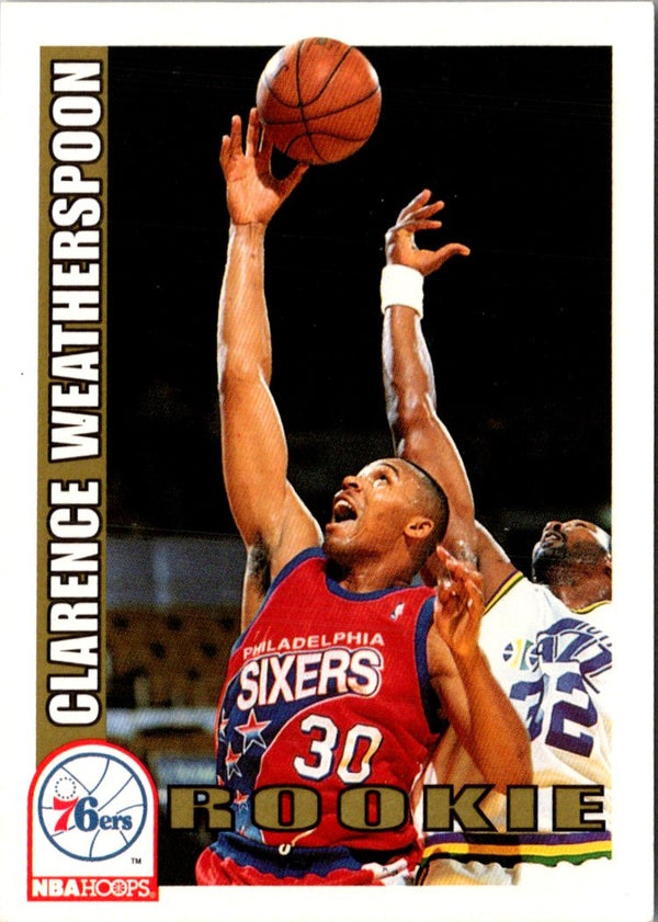 1992 Hoops Clarence Weatherspoon #449 Rookie