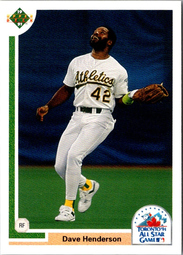 1991 Upper Deck Final Edition Dave Henderson #88F