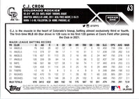 2023 Topps C.J. Cron #63