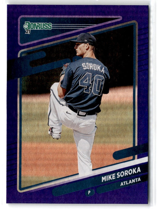 2021 Donruss Holo Blue Mike Soroka #102