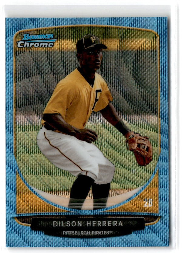 2013 Bowman Chrome Prospects Blue Wave Dilson Herrera #BCP78