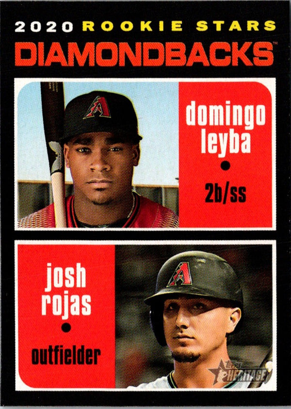 2020 Topps Heritage Domingo Leyba/ Josh Rojas #111 Rookie