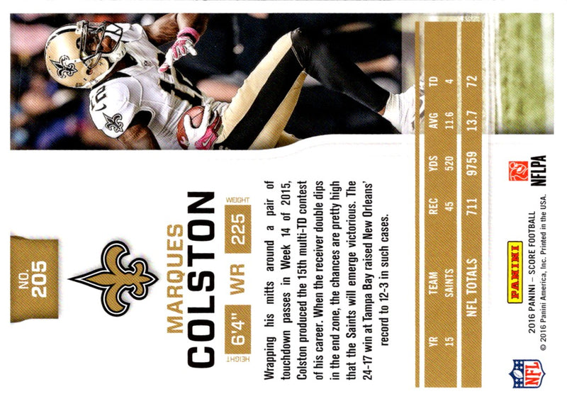 2016 Score Marques Colston