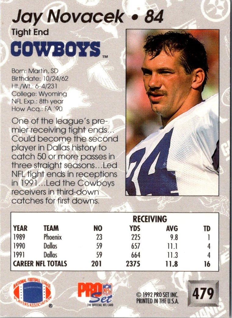 1992 Pro Set Jay Novacek