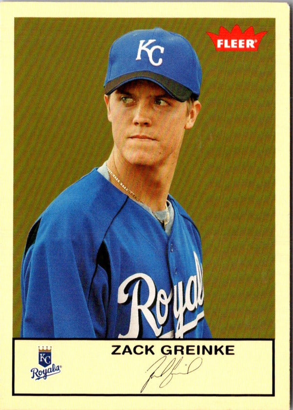 2005 Fleer Tradition Zack Greinke #33