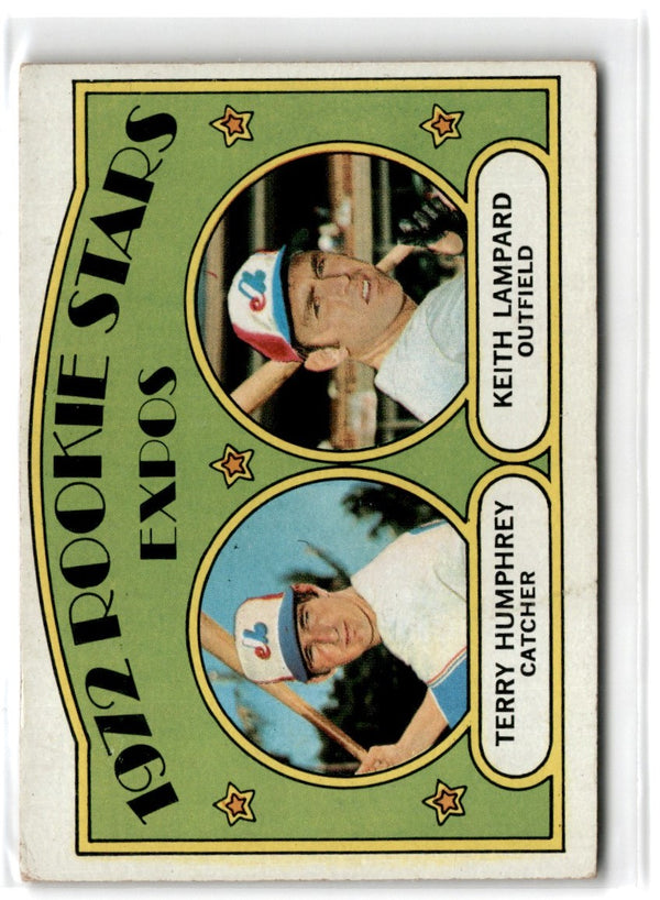 1972 Topps Expos Rookies - Terry Humphrey/Keith Lampard #489 Rookie