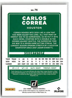 2021 Donruss Holo Blue Carlos Correa #76