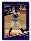 2021 Donruss Holo Blue Carlos Correa