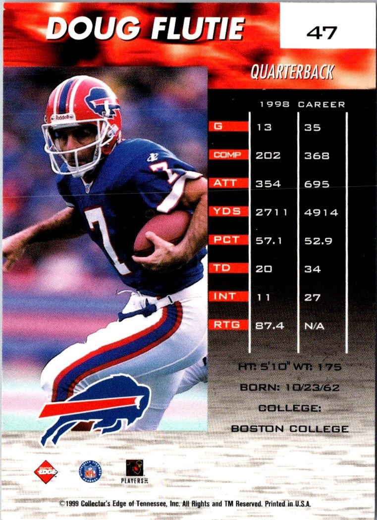 1999 Collector's Edge Fury Doug Flutie