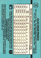 1988 Donruss Julio Franco #156