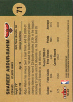 2001 Fleer Platinum Shareef Abdur-Rahim #71