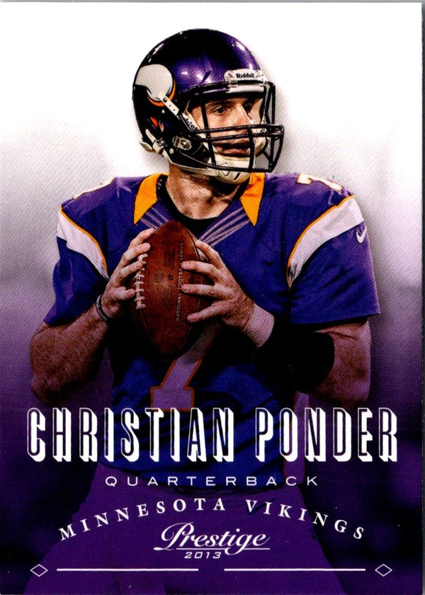 2013 Panini Prestige Christian Ponder #107