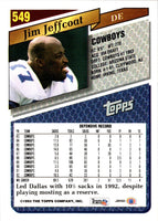 1993 Topps Jim Jeffcoat #549