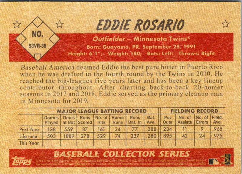 2019 Topps Eddie Rosario