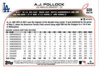 2022 Topps A.J. Pollock #608