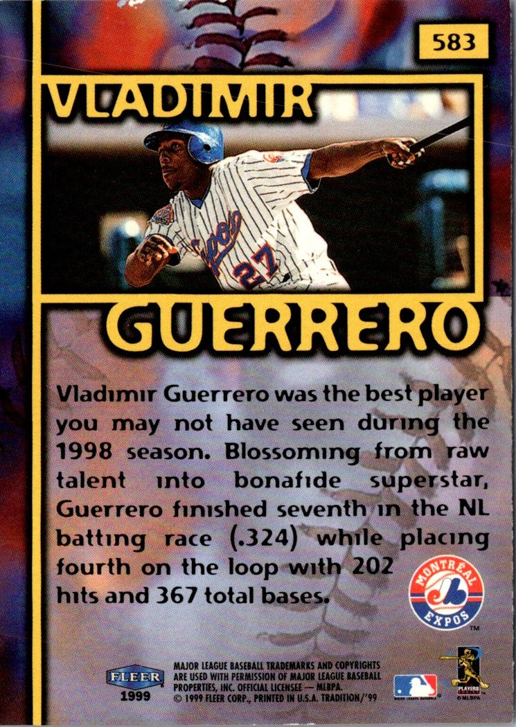 1999 Fleer Tradition Vladimir Guerrero