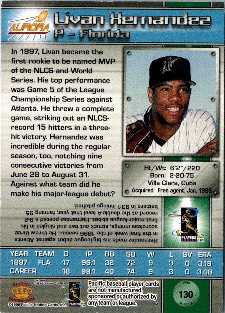 1998 Pacific Aurora Livan Hernandez