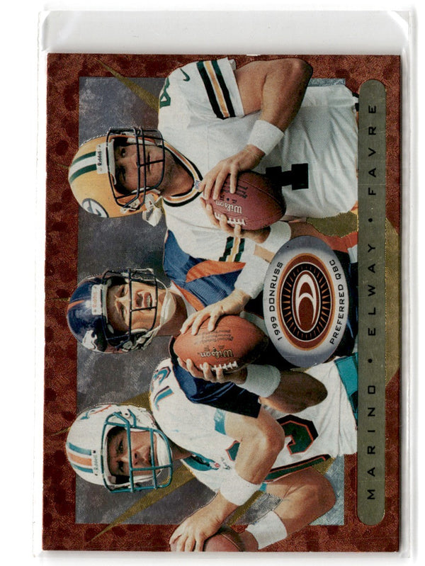 1999 Donruss Preferred QBC Dan Marino/Brett Favre/John Elway #45