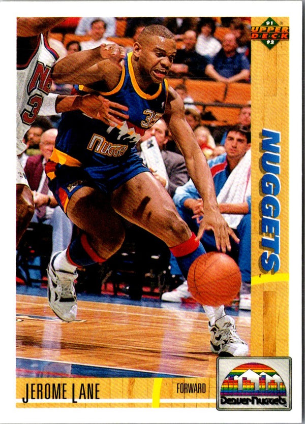 1991 Upper Deck Jerome Lane #295