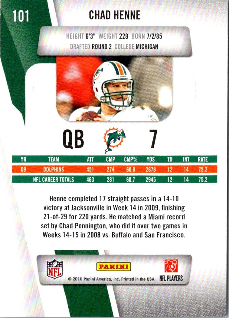 2010 Panini Prestige Chad Henne