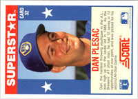 1989 Score Baseball's 100 Hottest Players Dan Plesac #32