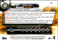 2017 Bowman Chrome Khris Davis #83