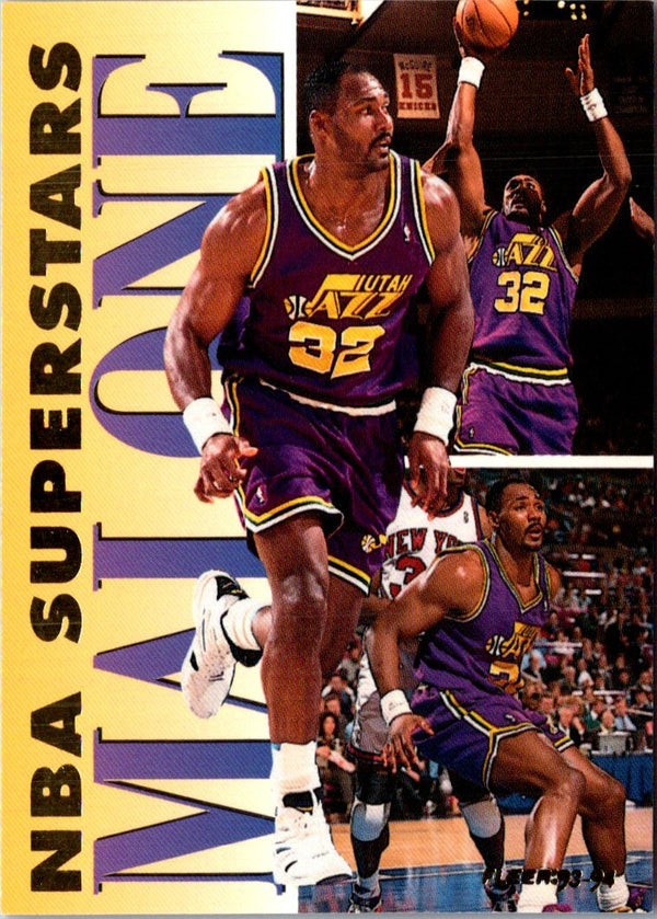 1993 Fleer NBA Superstars Karl Malone #10