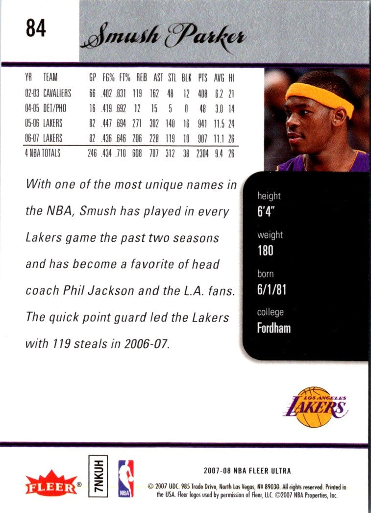 2007 Ultra Smush Parker